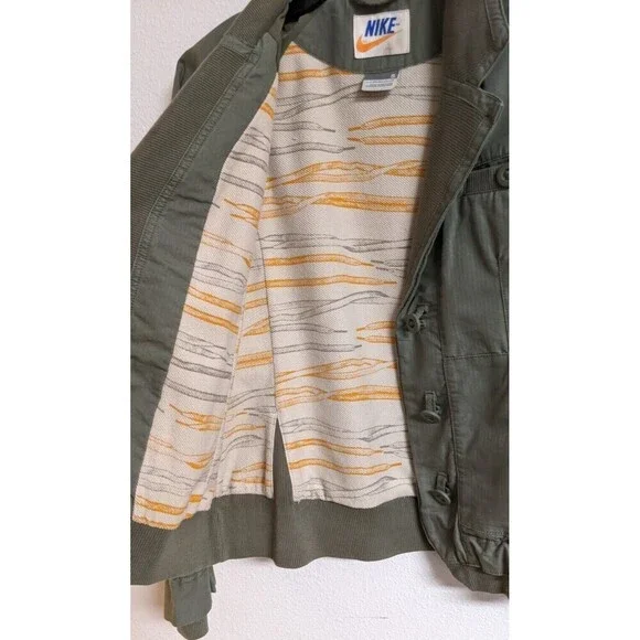 Women's NIKE Sportswear Jacket Terry Lined w/ Metal Sneaker Rainbow Charm Small - Picture 14 of 16